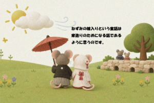 ねずみの嫁入りのイラスト
